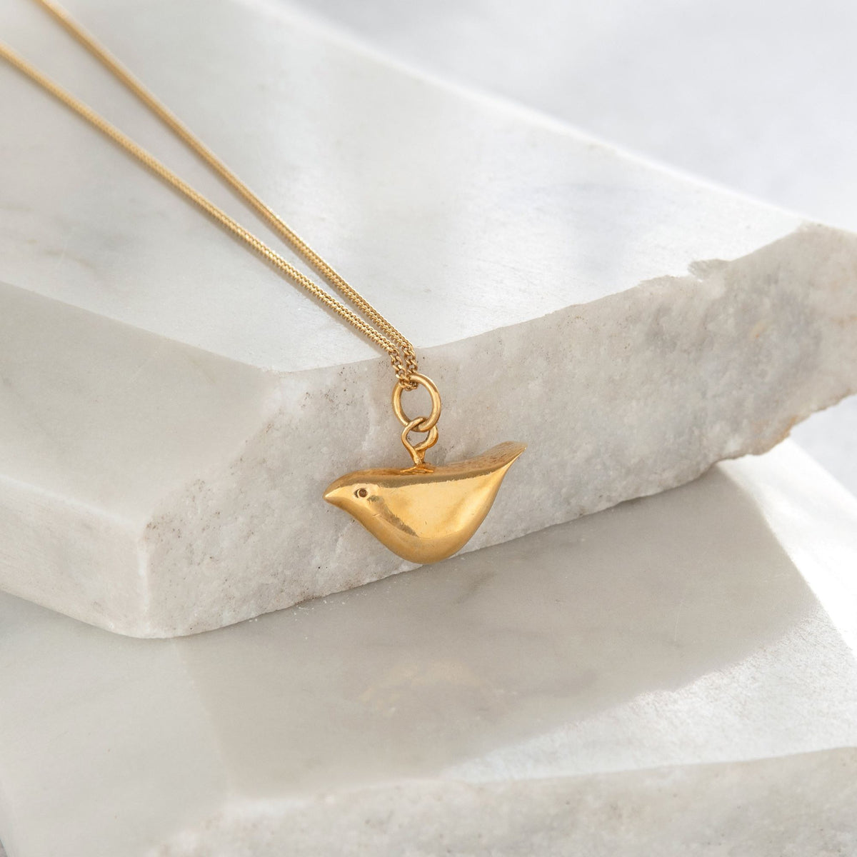 Large Angel Pendant Necklace Gold Vermeil – Lime Tree Design