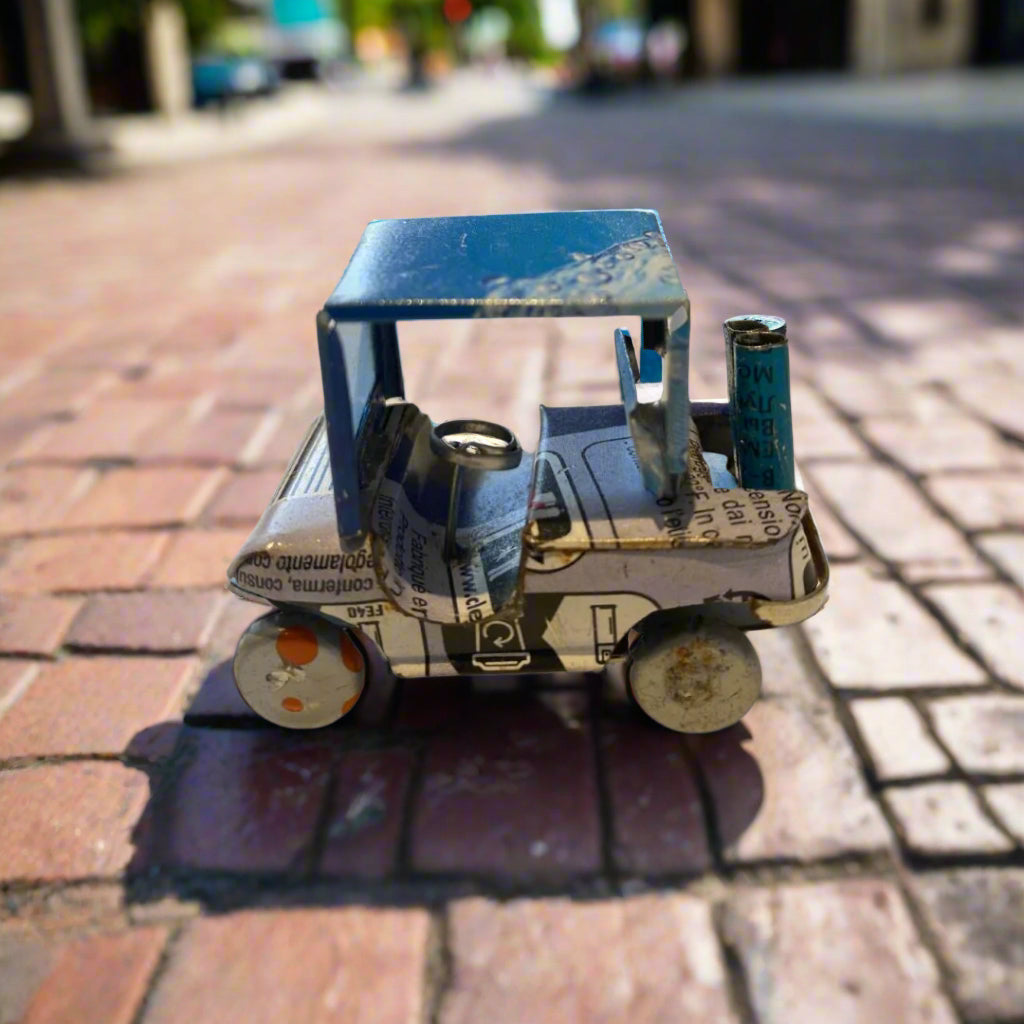 Recycled Metal Tin Vintage Style Tractor