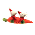 Mice Christmas Carrot Car Decoration