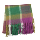 Green and Purple Tartan Scarf