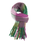 Green and Purple Tartan Scarf