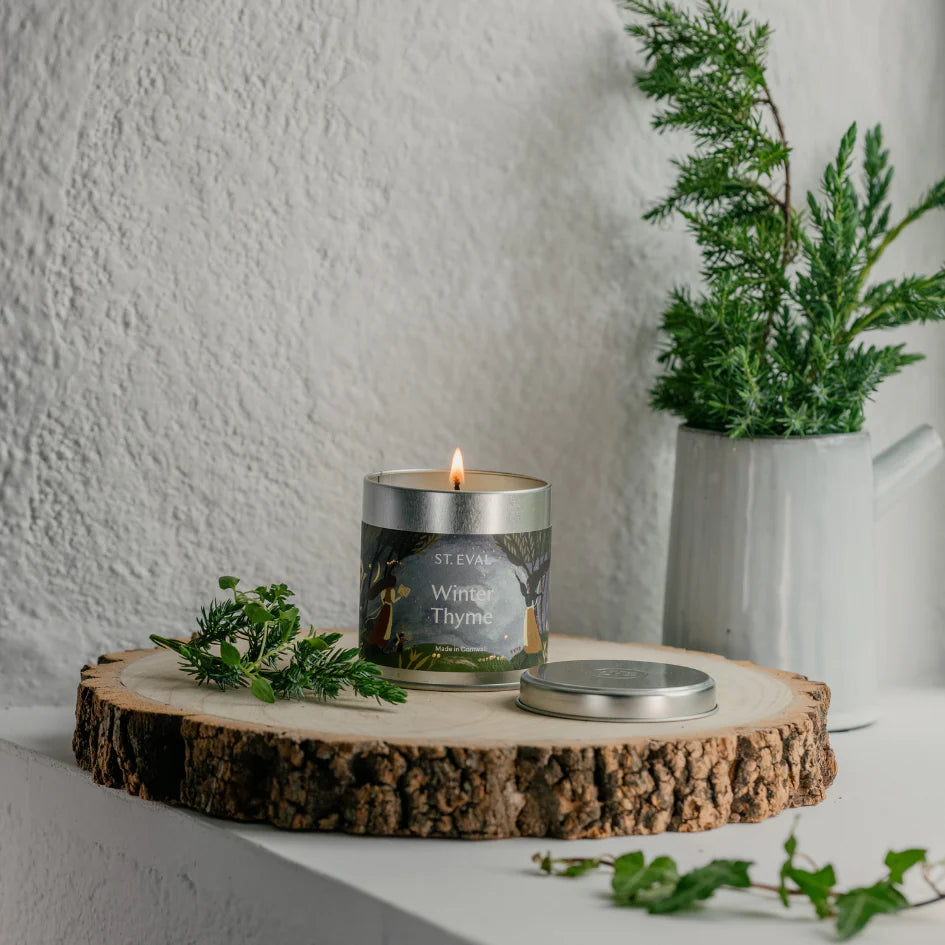 Winter Thyme Scented Tin Candle