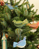 Green Partridge Printed Decoration