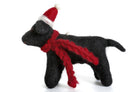 Black Labrador with Hat and Scarf Hanging Decoration