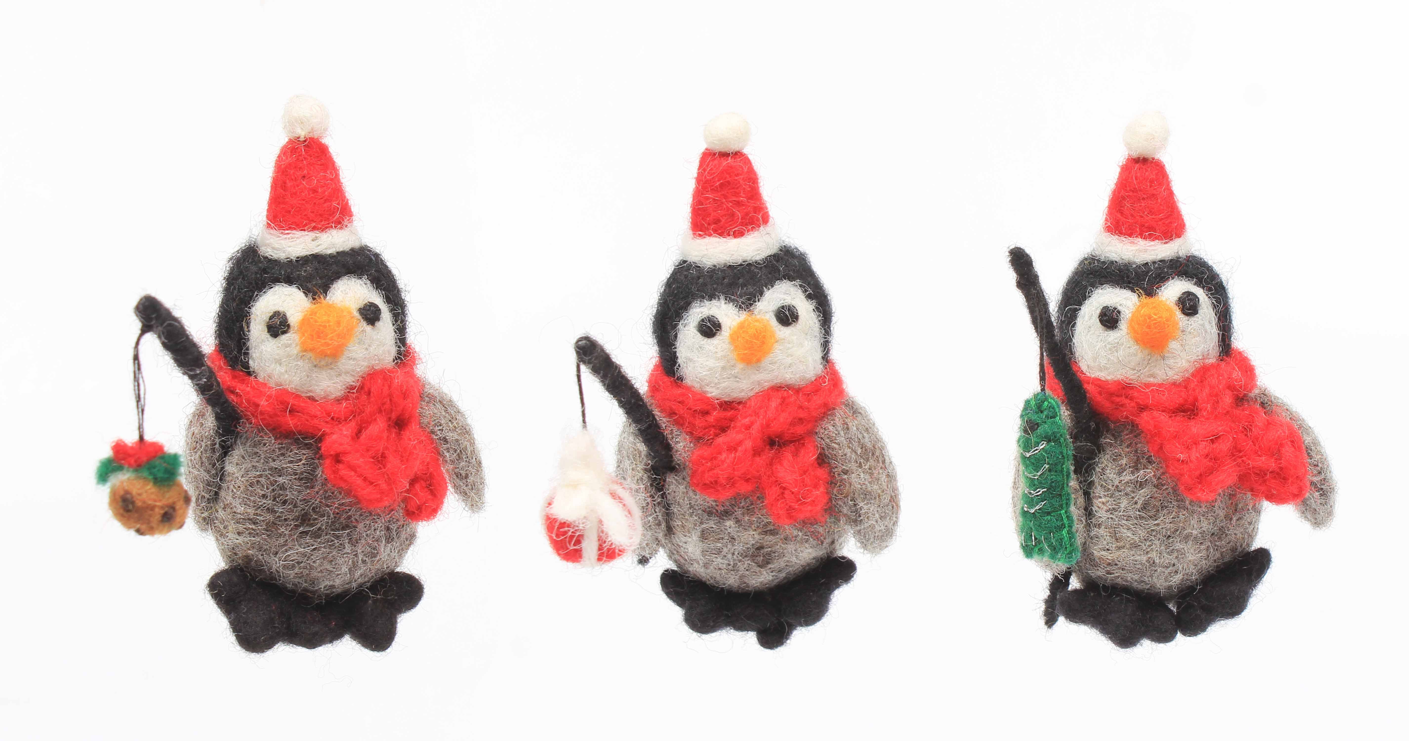 Penguin Fishing Hanging Christmas Decoration