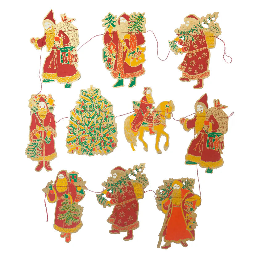 Saint Nicholas Hand Printed Garland 