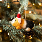 Mini Guinea Pig in Santa Hat Felt Hanging Christmas Decoration