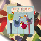 Birthday Birds Greetings Card