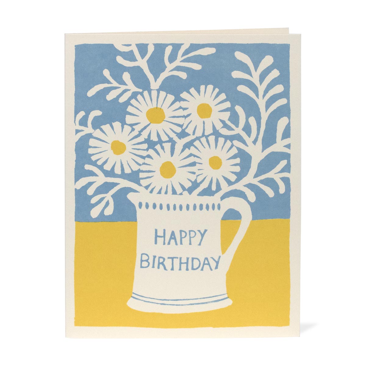 Greetings Card: Daisies In A Mug