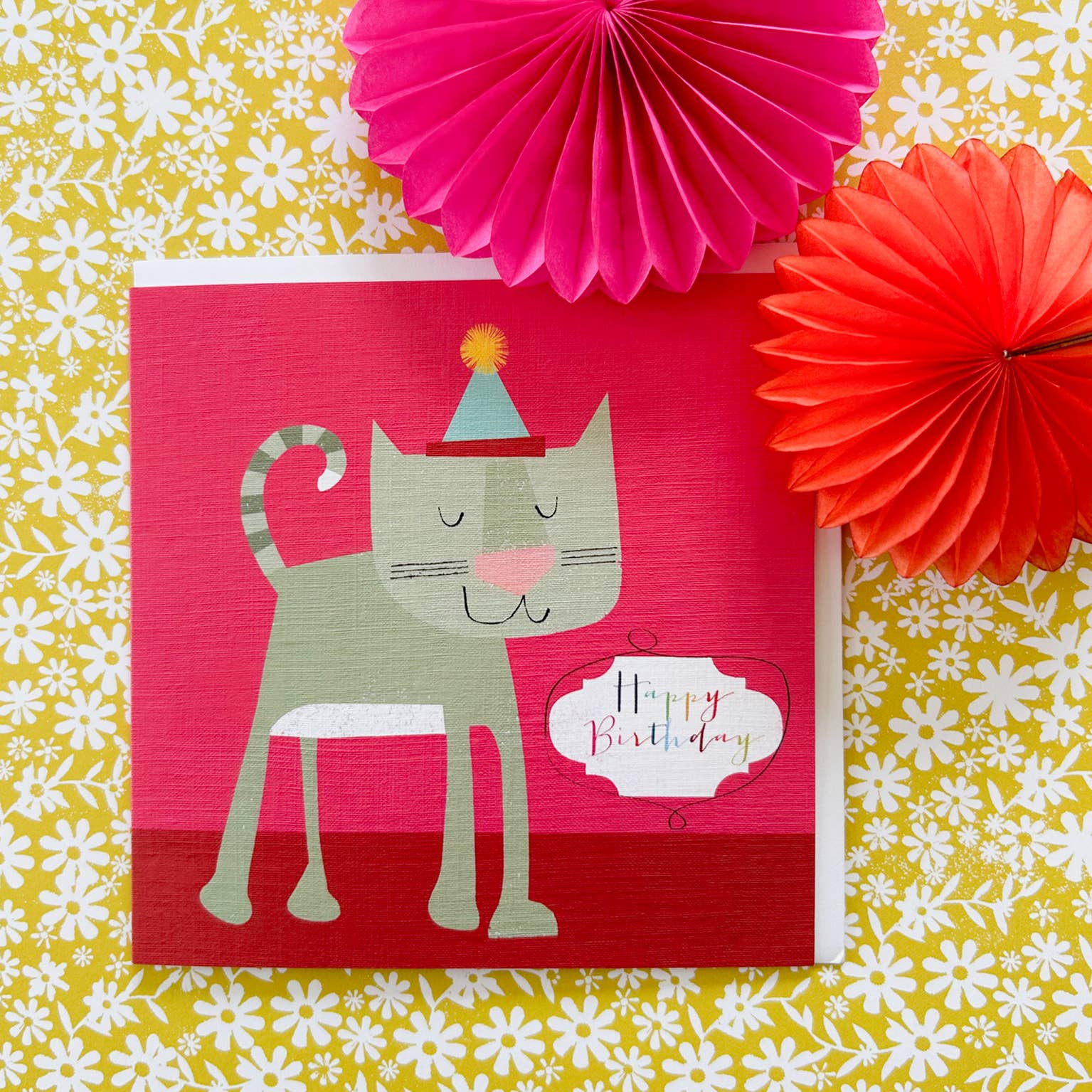 Cat Greetings Card - Happy Birthday