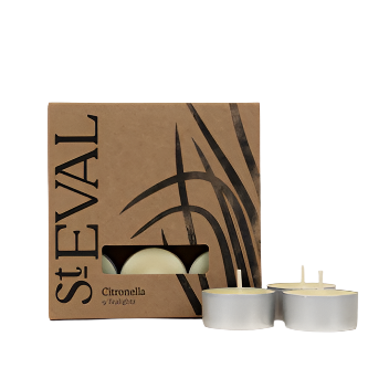 St Eval Citronella Tealight Candle Box of 9