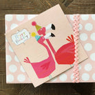 Flamingos Happy Birthday Card