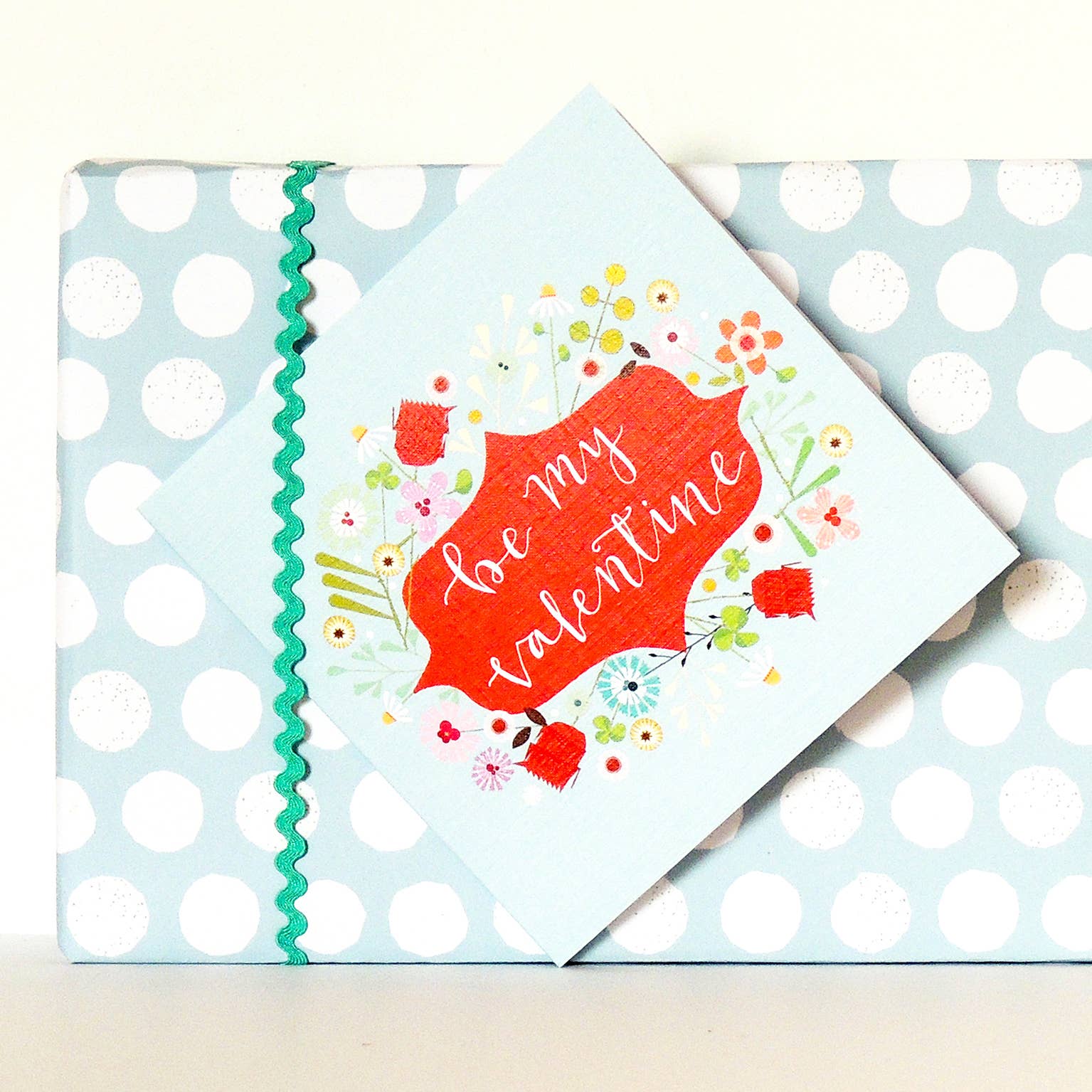 Floral Valentine's Day Card: Square