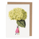 Green Hydrangea Annabelle - Greeting Card Laura Stoddart