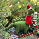 Dino and Stocking felt decoration