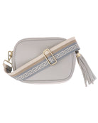 Denim Blue Roman Stripe Bag Strap