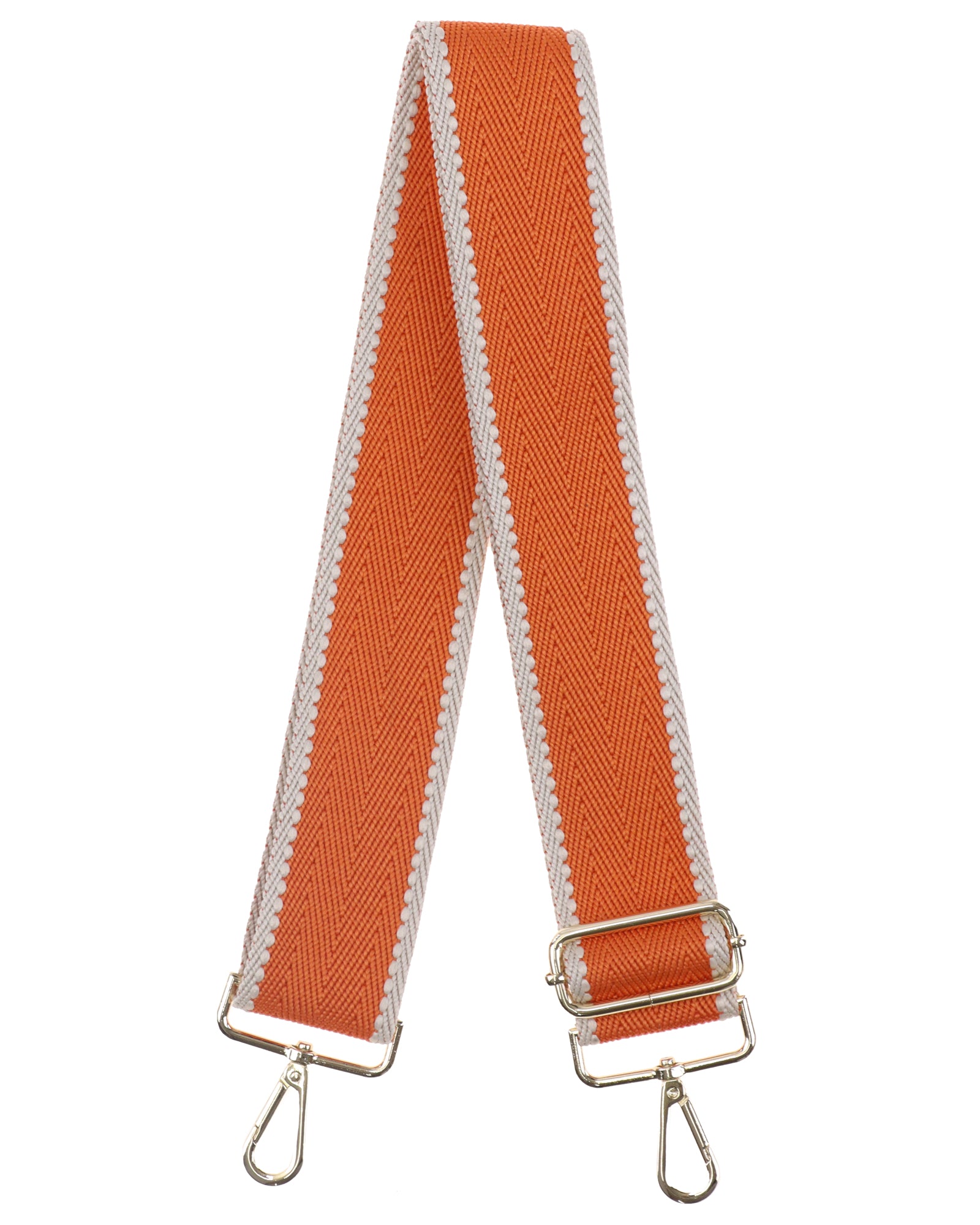 Orange Plain Edge Bag Strap