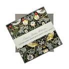 Single Boxed Hanky made with Liberty Tana Lawn Strawberry Thief Dark Green 