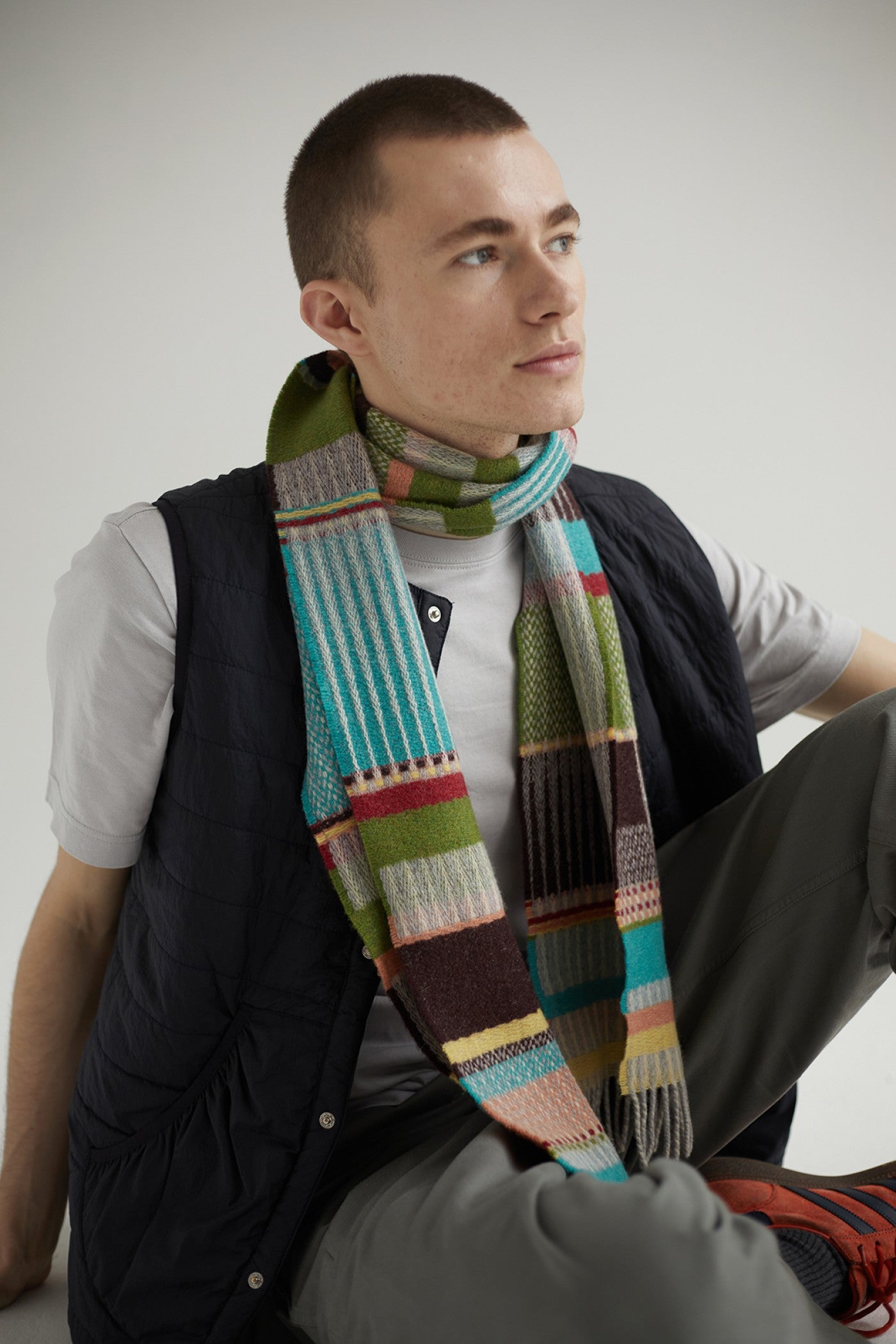 Wallace Sewell Scarf - Maela Grasshopper