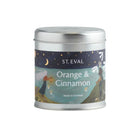 Orange & Cinnamon Scented Tin Candle