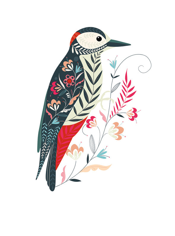 Greetings Card: Woodpecker