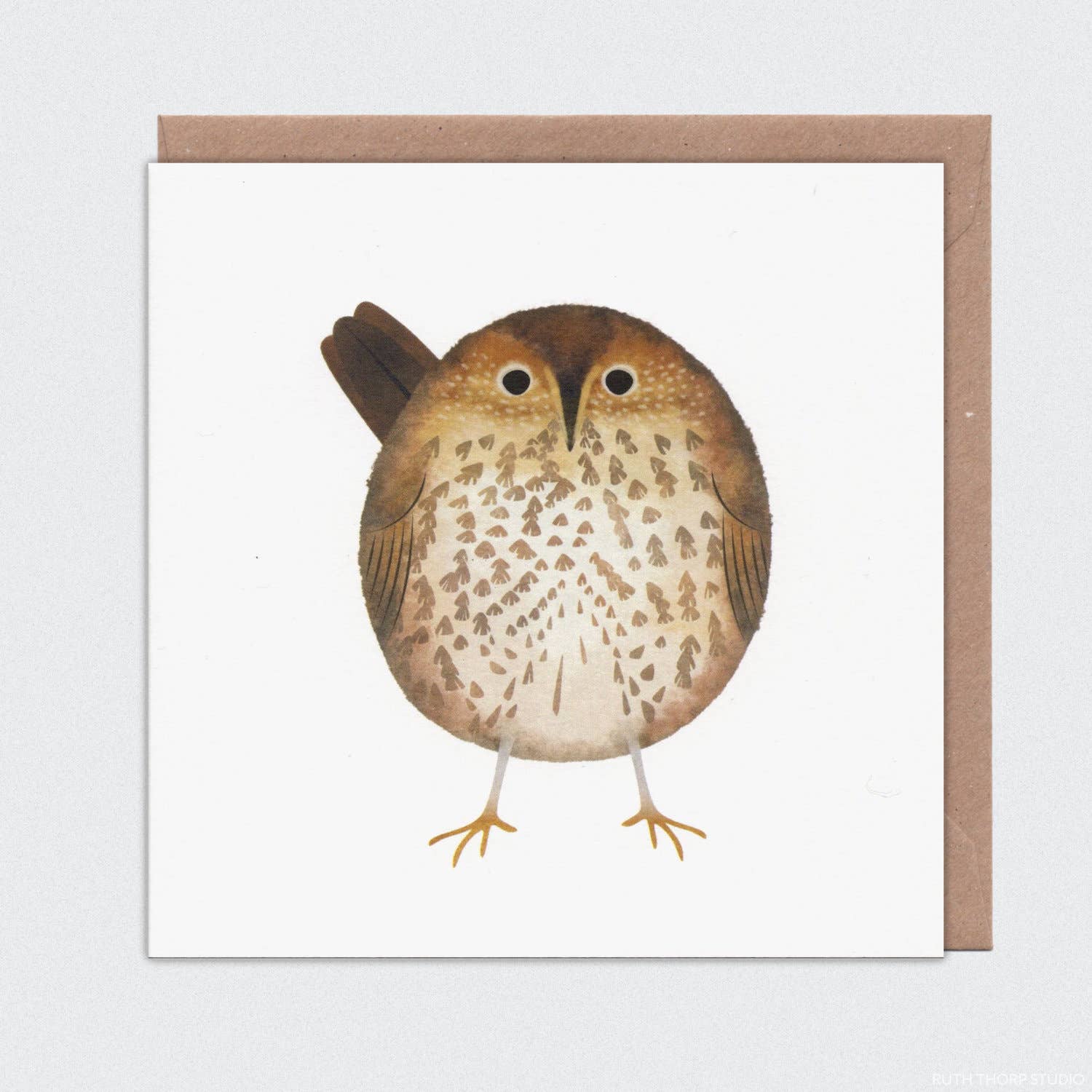 Song Thrush Individual Card: Garden Birds Collection