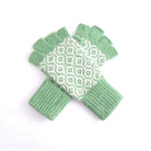 Green Honeycomb Fingerless Gloves