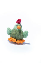 Hand Knitted Green Chick Soft Toy in Organic Cotton